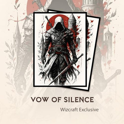 Vow of Silence - MTG Card Sleeves, 104ct, Standard Size, Smooth | Perfect for Double Sleeving, Smudge Resistant Matte Back, Standard 66x92mm - Compatible with Magic The Gathering & TCG Cards - color: Vow of Silence, size: Smooth