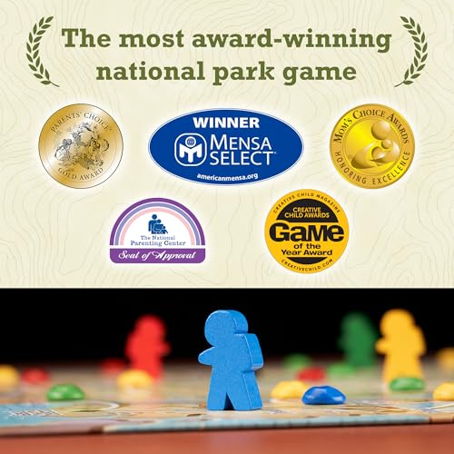 Underdog Games Trekking The National Parks - Award-Winning Family Board Game for Kids Ages 12+ - Easy to Learn, Fun Activities for 1-5 Players, Great for Family Bonding & for National Parks Lovers