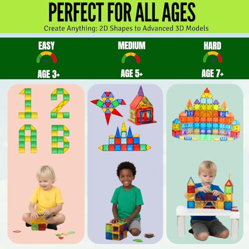 Magnetic Tiles 100 pcs with 2 Cars, STEM Building Blocks for Kids, Educational Gift, Magnet Construction Toys for Toddlers, School Teacher Supplies, Classroom Must-Haves - style: 100 Pieces