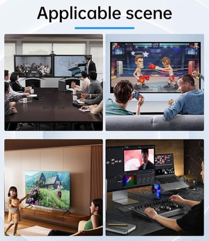 HDMI Switch 3 in 1 Out 8k@60HZ/ 4k@144HZ, HDMI Splitter UHD HDR 3D Compatible with PS5/Switch/Xbox/Steam Deck/PC/Streaming/HDTV/Monitor/Projector