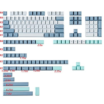PBT shoko Custom keycaps，168 Key Cherry Profile Doubleshot Key Cap Set for 60%/64/84/108 Cherry/gateron MX switches US ANSI Layout Mechanical Keyboard - color: Shoko