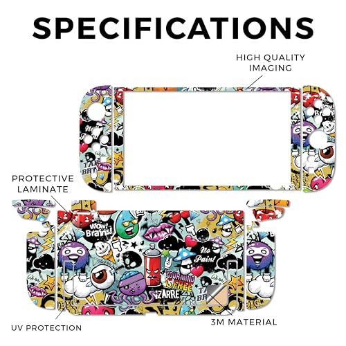 Gaming Skin Compatible with Nintendo Switch 2 Console Only - Oddballs - Premium 3M Vinyl Protective Wrap Decal Cover - Easy to Apply | Crafted in The USA by MightySkins - color: Oddballs, size: Switch 2 Console Skin Only, style: Matte Finish