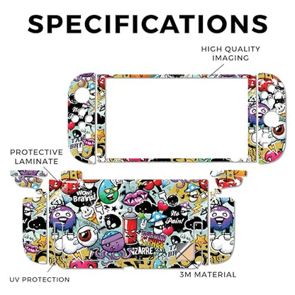 Gaming Skin Compatible with Nintendo Switch 2 Console Only - Oddballs - Premium 3M Vinyl Protective Wrap Decal Cover - Easy to Apply | Crafted in The USA by MightySkins - color: Oddballs, size: Switch 2 Console Skin Only, style: Matte Finish