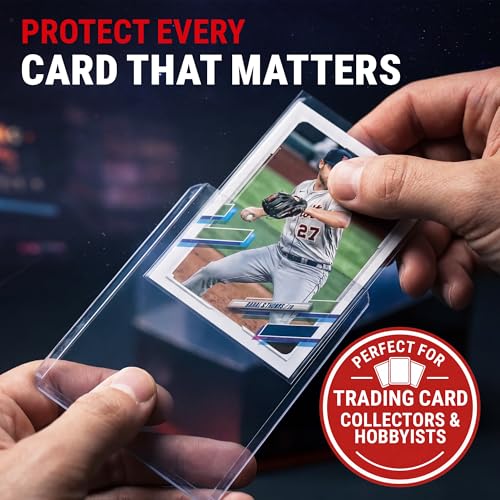 Ultra Pro Toploaders and Card Sleeves Bundle – 3" x 4" Clear Regular Toploaders & Soft Penny Sleeves for Standard Size Cards – Hard Plastic Card Protectors for Collectible Trading Cards – 100 Pack