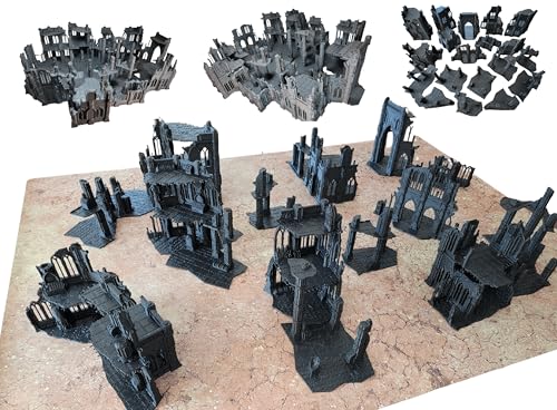 Imperialis Headquarters: Gothic Sci-Fi Terrain for 28mm Wargames, RPGs & Miniature Battles – Modular Cathedral for Immersive Tabletop Play
