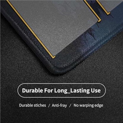 MTG Playmat with Zones Stitched Edges, 24 x 14 inches Castle MTG Mat for MTG Trading Card Game Playmats Smooth Surface Battle Game Rubber Collection - color: Fire Cloud With Zones