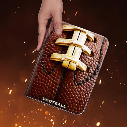Trading Card Binder 400 Card Capacity, 50 Removable Sleeves (4 Pocket), Zipper Card Album Organizer for TCG Cards (Football) - color: Football