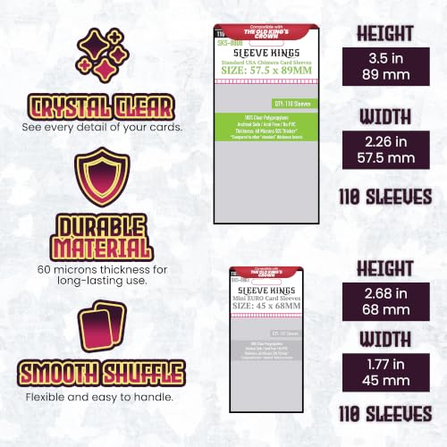 Sleeve King's The Old King's Crown Compatible Card Sleeve Bundle - style: The Old King’s Crown (8803 x 1 + 8808 x 1 + 8814 x 1)