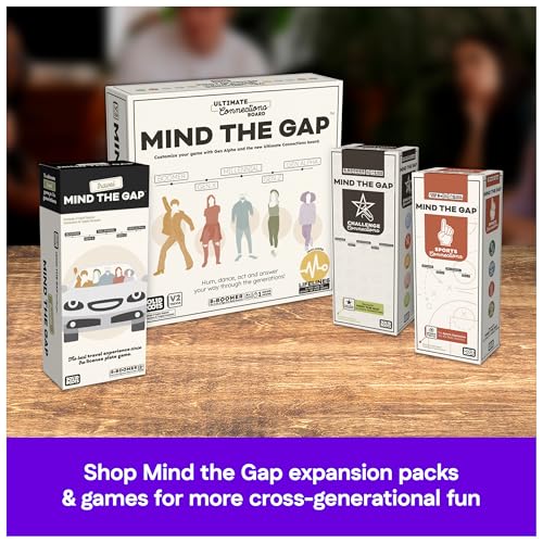 Spin Master Games, SolidRoots Mind the Gap Travel Edition, On-The-Go Trivia Game for the Generations, Family Game Night, Road Trip Activity, 2+ Players, for Ages 8 & Up