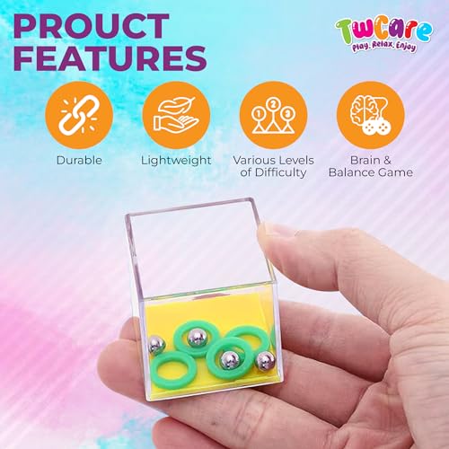 Brain Teaser Puzzle Cubes Party Favors for ADHD Autism Kids Adults 24 Pack Fidget Toy Set Gifts Mini Games Stress Relief Stocking Stuffers Bulk Goodie Bag Filler Treasure Box Classroom Prizes School