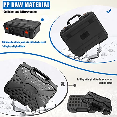 Miniature Storage Figure Hard Shell Case, 80-108 Slots DND Minis Carry | Figurine Hard Case Compatible with D&D DND Minis and More, with 3 Customizable Foam Layer, Water-resistant - style: 80-108 Slots