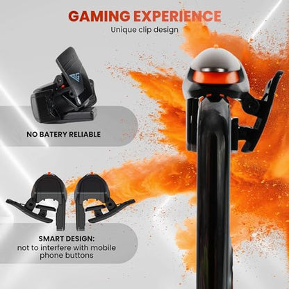 Progameplays Phone Triggers for Gaming – Mobile Triggers for PUBG Mobile iPhone & Android – L1 R1 Gaming Triggers for Phones, ZERO LAG, Fast Aim, No Screen Blocking – CODM Controller Shooter (2 Buttons)