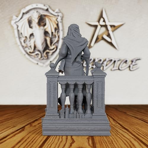 Unpainted Gothic Warrior - 32mm Vampire Swordsman for DND Minis, Tabletop RPG Games & Miniature Collectors -AS198