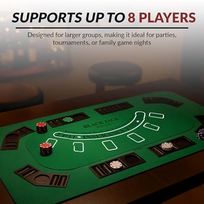 Hathaway No Limit 3-in-1 Portable Casino Tabletop, Black/Green