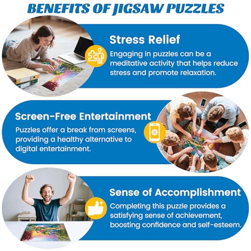 500 Pieces Puzzle for Adults,Country Life Puzzle,Recycled Cardboard Nature Landscape Jigsaw Puzzles 500 Piece,Challenging Game Home Decor Birthday Party Gift Toy for Adults Seniors 20.5 * 15 in - style: Countryside Scenery
