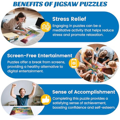 500 Pieces Puzzle for Adults,Country Life Puzzle,Recycled Cardboard Nature Landscape Jigsaw Puzzles 500 Piece,Challenging Game Home Decor Birthday Party Gift Toy for Adults Seniors 20.5 * 15 in - style: Countryside Scenery