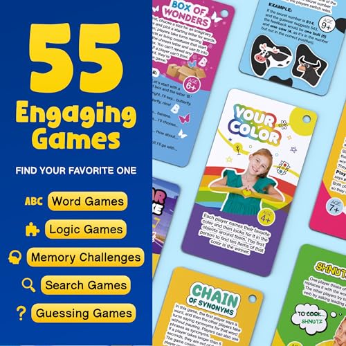 WELL BALANCED Road Trip Games - 55 Fun Car Games for Kids and Adults