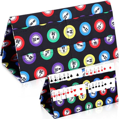 Eersida 2 Pack Bingo Card Holder for Pull Tabs Playing Card Holder Bingo Accessories Canasta Poker Bridge Family Game Night Supplies for Adults (Classic Style) - style: Casual