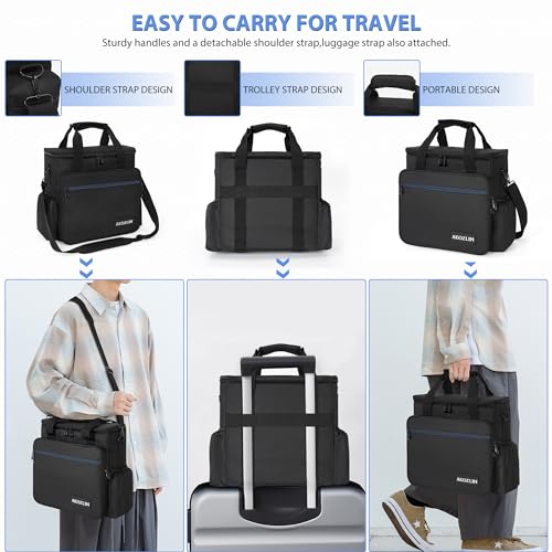 AKOZLIN Padded Mixer Gig Bag DJ Controller Travel Shoulder Bag Case 13"X13"X5.5"Fit For MG06, AG03, MG10X, Mix8, ProFX8 and More Equipment - size: 13"X 5.5"X13"