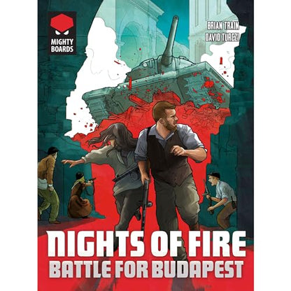 Mighty Boards: Nights of Fire: Battle for Budapest - Card Driven Board Game,1956 Soviet Forces Vs Hungarian Revolutionaries, Ages 14+, 1-3 Players