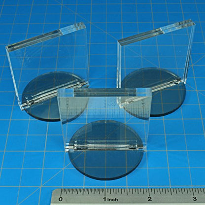 Paper Figure Holder | Game Card Holder | Paper Miniature Counter Bases (Circular Base, 2x2-Inch Slot)