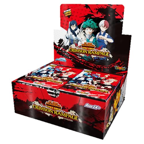 My Hero Academia Collectible Card Game Series 2 Unlimited Crimson Rampage Booster Display | 240-card 24-Pack Booster Display | Ages 14+ | 2 Players | Avg. Playtime 20-30 Minutes | Made by Jasco Games