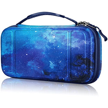 FINTIE Shockproof Carrying Case for Nintendo Switch Lite 2019 | Hard Shell Protective Cover, Portable Travel Storage Bag, Game Card / Micro SD Card Slots, Inner Pocket, Starry Sky - color: starry sky