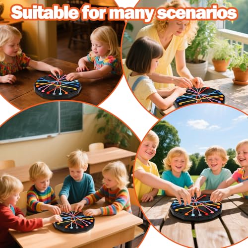 Vodolo Updated Version Brainy Knots Game,Puzzle New Board Games 2025 Safe and Sturdy for Travel Party Activities Rope Challenge,2 Player Fun Educational Family Board Games,Rope Untangling Puzzle Game - size: 1PCS