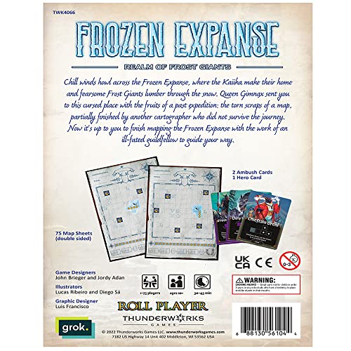 Cartographers: Map Pack 4, Frozen Expanse | Expansion for The Award-Winning Game of Map Drawing | Strategy Flip and Write Fantasy Board Game | Family Game for 1-75 Players by Thunderworks Games - style: Pack 4