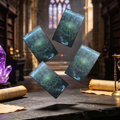 MTG Card Sleeves -Hedge Maze- Surveil Lands - Ultra Clear Front & Matte Finish Back, 100 Count Standard Size Matte Art Sleeve for Magic the Gathering - color: Hedge Maze