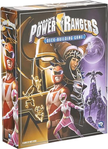 Renegade Game Studios Power Rangers Deck-Building Game 2-4 Players, Ages 13+ Core Set | Strategic tabletop card game for ages 13+. Includes 70 main deck cards, oversized characters, Zords, and a rulebook