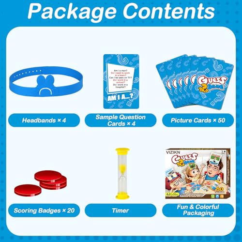 Headbands Game for Kids – Guessing Board Game to Boost Vocabulary, Critical Thinking, and Social Skills – Quick Question Family Game Night for 2–4 Players – Travel-Friendly Fun (Career Theme) - style: Career