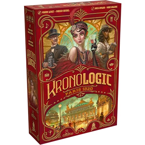 Kronologic: Paris 1920 | Murder Mystery Game for Teens and Adults | Solve The Chilling Hauntings at The Paris Opera | Competitive, Cooperative or Solo Deductive Game | Ages 10+ | 1-4 Players | 30 Min
