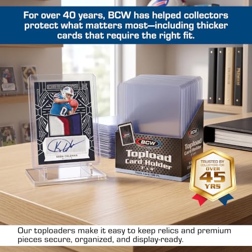 BCW Thick 138PT Card Top Load Holder (Pack of 10), 3 x 4