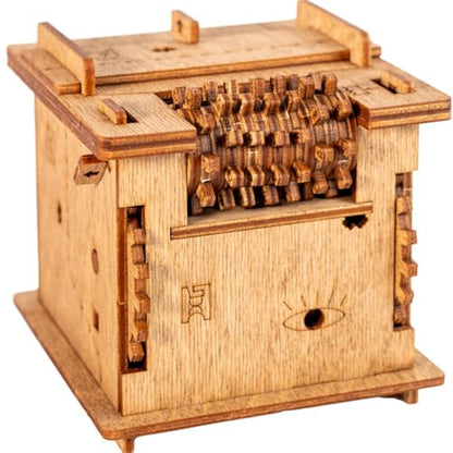 iDventure Cluebox Schroedinger's Cat, Brain Teaser Puzzle Box for Adults | Since-inspired Wooden Escape Room Puzzle, Clever Mechanisms, Secret Locks, Smart Gift for Men and Puzzle lovers, 3D Puzzle - color: Schroedinger's Cat
