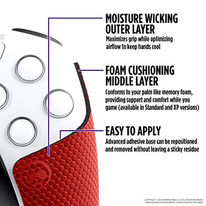 KontrolFreek Performance Grips for PlayStation 5 (PS5) Controller (Inferno Red) - color: Inferno Red