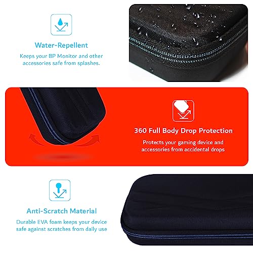 TUDIA Travel EVA Empty Hard Case Compatible with Nintendo Switch Console, [fits Game Cards & Accessories] Shockproof Portable Water Resistant Anti-Scratch Full Body Carrying Protective Cover - Black - size: Compact Case