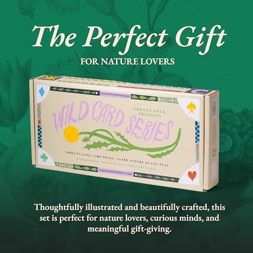 Wild Card Series Trilogy Set - 3 Botanical Playing Card Decks – Beautiful Playing Cards, Poker Deck Featuring Hand-Illustrated Nature’s Botanical Collection + Digital Booklet of 20 Classic Games - style: Trilogy Set (All 3)