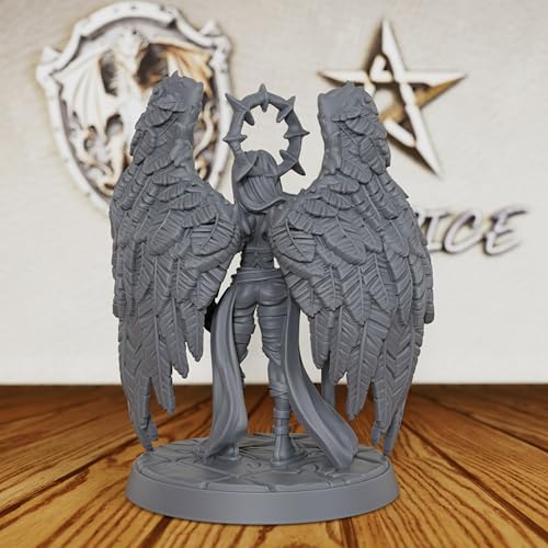 AUSPDICE Dungeons and Dragons Celestial Guardian Miniature,Unpainted DND Minis, Tabletop RPG Game Fantasy Figure, Perfect RPG Gift for Role Playing Gamers & Divine Lore Enthusiasts- AS387