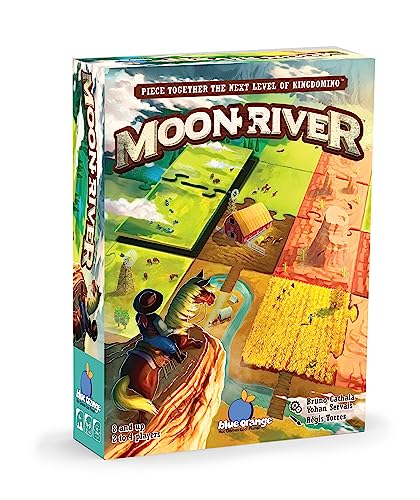 Strategy Board Game, Kingdomino Mechanic with a Twist, Tabletop Game for Kids Teens Adults and Family Game Nights, Ages 8+, 2-4 Players, Moon River by Blue Orange Games - style: Moon River