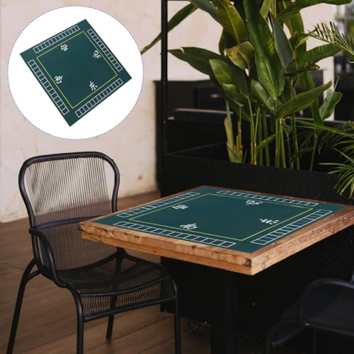Alasum Mahjong Table Mat Thick Felt Game Mat with Non-Slip Backing Square Table Cover 30.70X30.70 Inch Noise Reduction Board Game for Mahjong Dominoes Poker