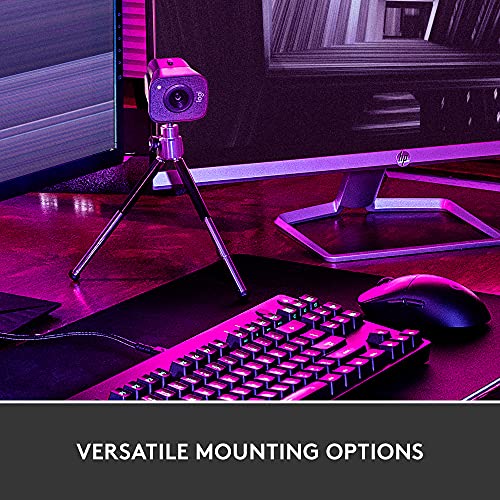 Logitech StreamCam Premium Webcam for Streaming and Content Creation, Full HD 1080p 60 fps, Works with Microsoft Teams, Google Meet, Zoom, Nintendo Switch 2’s new GameChat mode, for PC/Mac – Graphite | For streaming and content creation, works with Micros