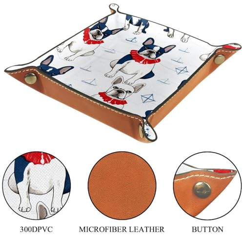 Bulldog Anchor Dice Tray Dice Rolling Tray Folding Dice Holder for Dice Games, Like RPG, DND and Other Table Games - color: Multi 7