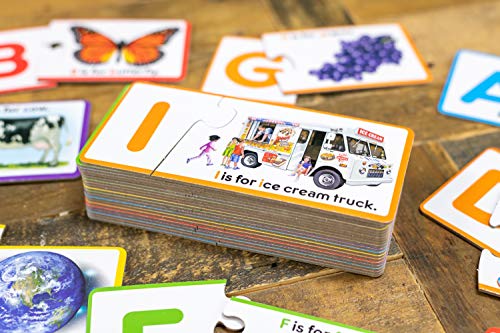 TS Shure by Bendon Alphabet Letters 28-Piece Matching Puzzle with Tin Storage Case Pre-School Kindergarten Learning 51471 - style: Alphabet Letters Puzzle Pair