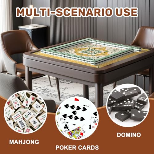 Mahjong Mat 31.5" x 31.5" Floral Mandala Design Yellow Green Accents Soft Pink Non-Slip Noise Reduction Mahjong Tiles Table Cover for Dominoes Poker Card Board and Tile Games - color: Color10