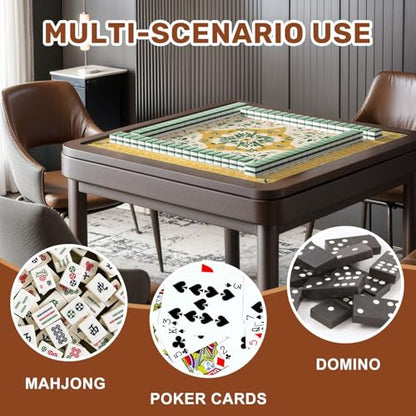 Mahjong Mat 31.5" x 31.5" Floral Mandala Design Yellow Green Accents Soft Pink Non-Slip Noise Reduction Mahjong Tiles Table Cover for Dominoes Poker Card Board and Tile Games - color: Color10
