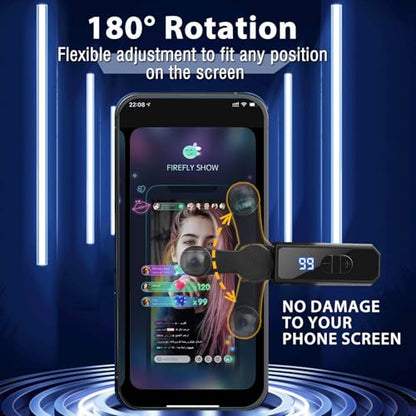 FUCINMTO Rechargeable Auto Clicker for Smart Phone, Adjustable Speed Clickers for iPhone iPad Apps Tiktok, Instant Click Simulation Finger Continuous Click for Game, Live Broadcasts Likes, Lightning Deal, Social Media Tasks