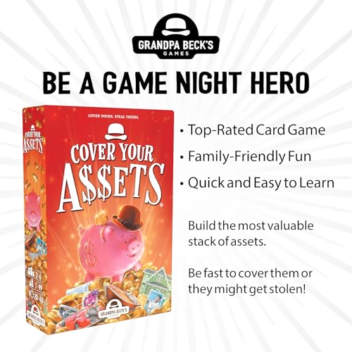 Grandpa Beck's Games Cover Your Assets Set Collection Card Game | Steal, defend, and grow valuable collections in the fast-paced family card game that keeps everyone on their toes