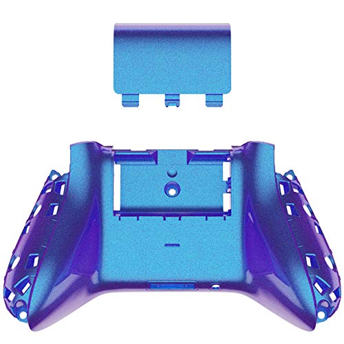 eXtremeRate Custom Back Cover Shell for Xbox Core Wireless Controller, Chameleon Purple Blue Replacement Controller Battery Cover & Bottom Shell for Xbox Series X & S