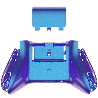 eXtremeRate Custom Back Cover Shell for Xbox Core Wireless Controller, Chameleon Purple Blue Replacement Controller Battery Cover & Bottom Shell for Xbox Series X & S